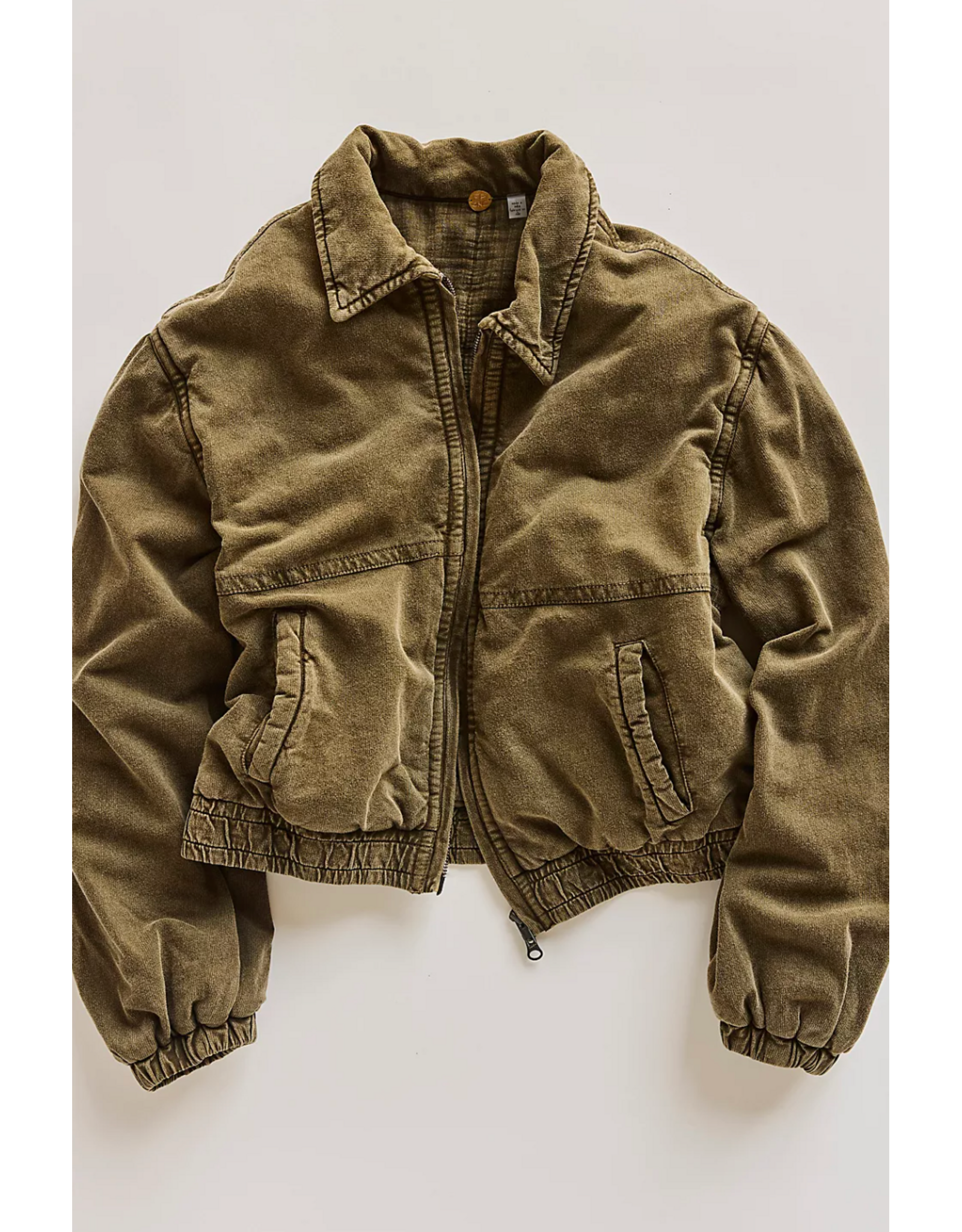 Free people Free People - We The Free Washed Birdie Jacket (Olive Green)