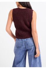 Sadie & Sage Sadie & Sage - Warm Cider Sweater Vest (Burgundy)