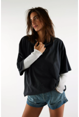 Free people Free People - We The Free Perfect Oversized Tee (Black)