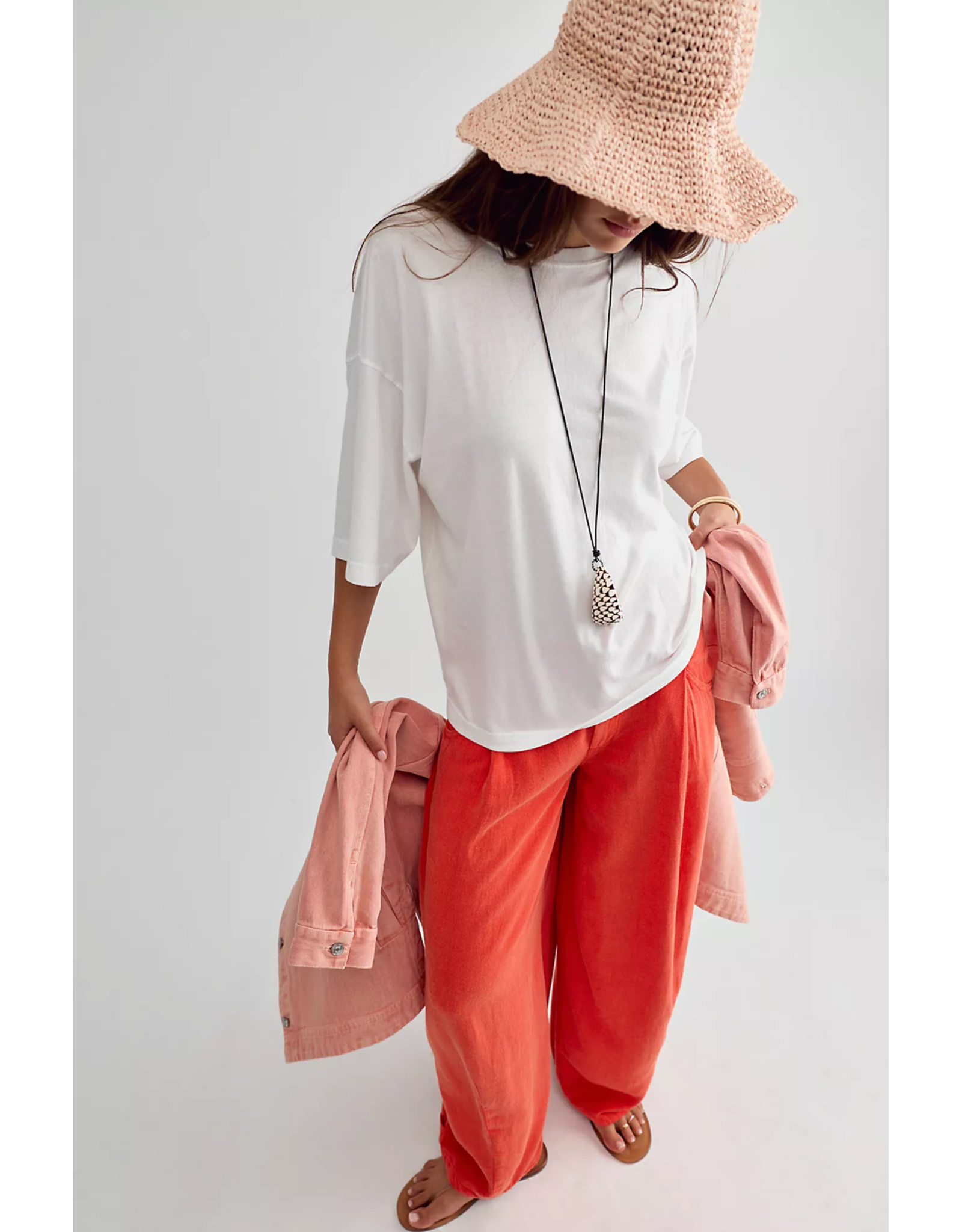 Free people Free People - We The Free Perfect Oversized Tee (White)