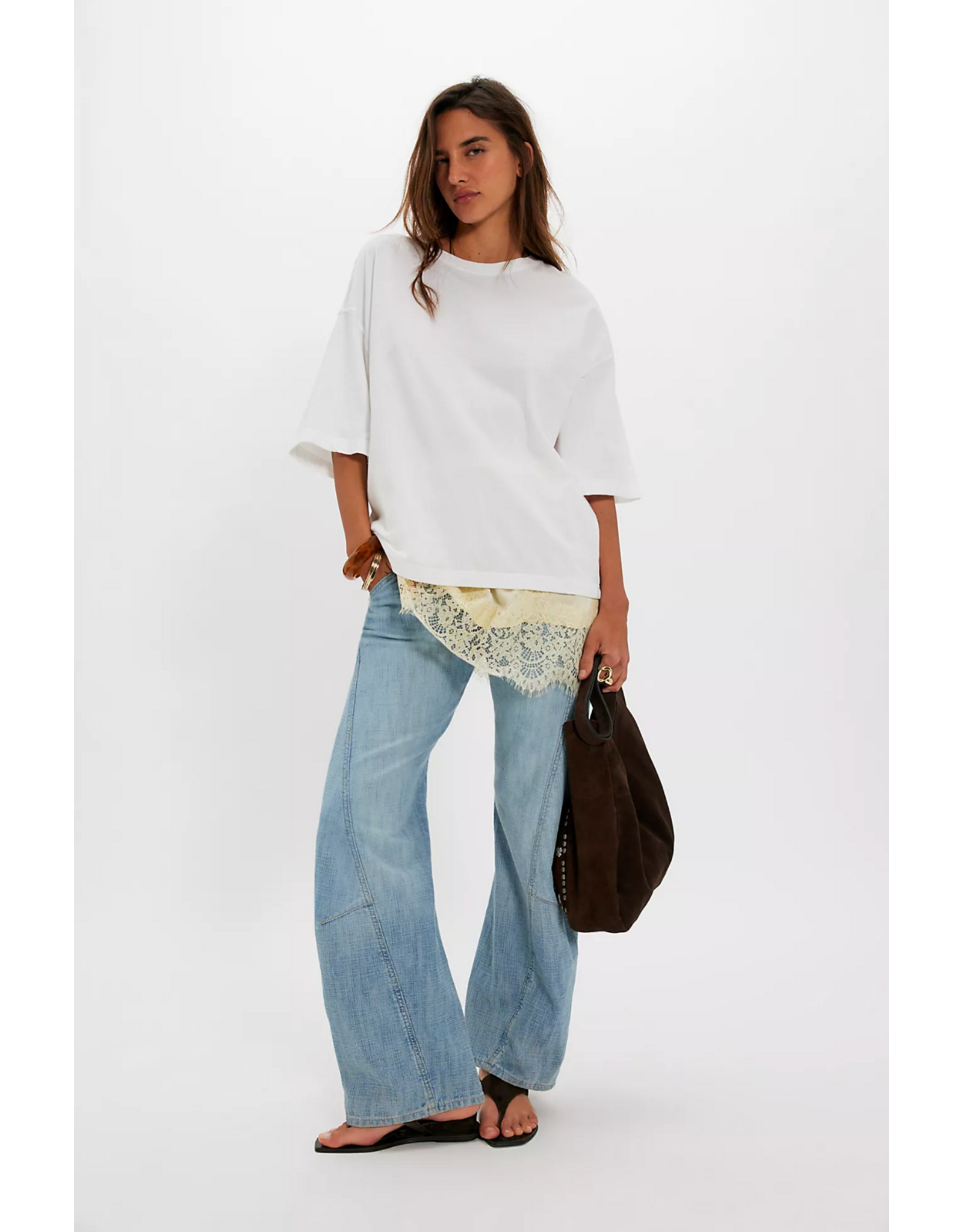 Free people Free People - We The Free Perfect Oversized Tee (White)