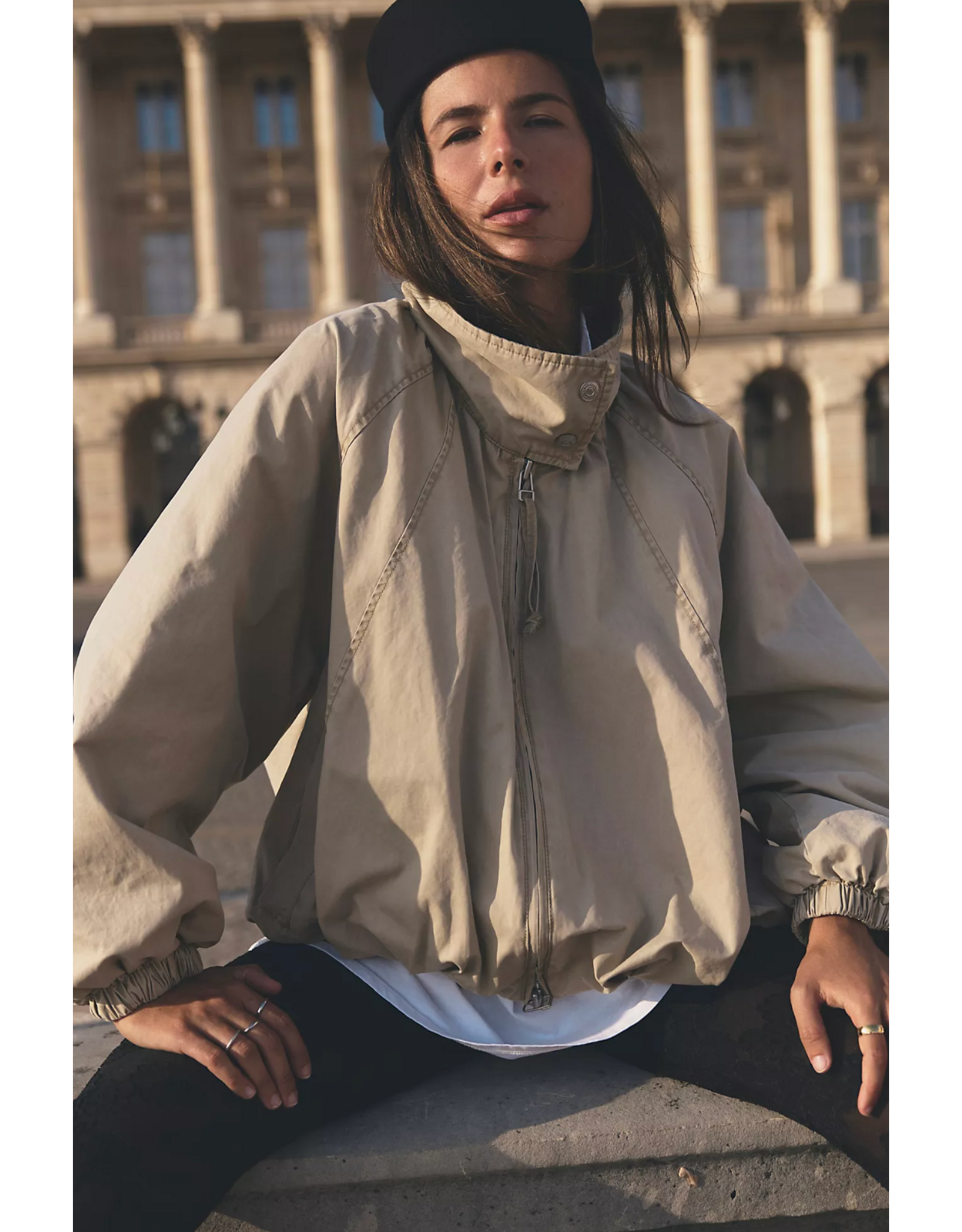 Free people Free People - Chelsea Funnel-Neck Jacket (Oatmeal)