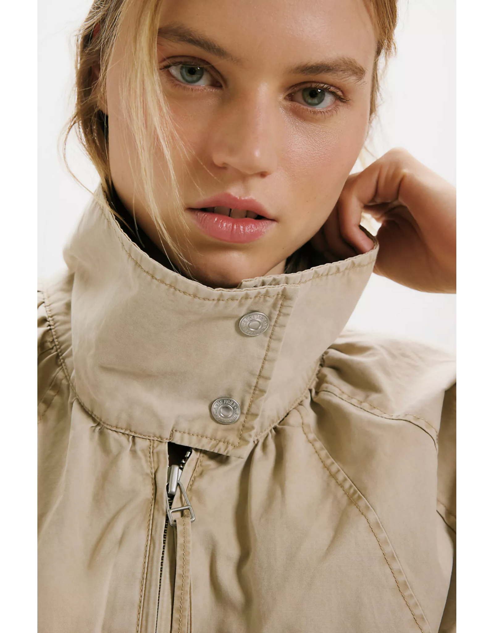 Free people Free People - Chelsea Funnel-Neck Jacket (Oatmeal)