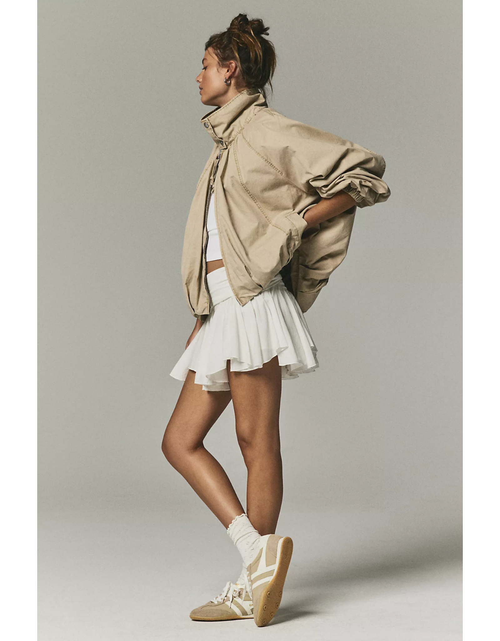 Free people Free People - Chelsea Funnel-Neck Jacket (Oatmeal)