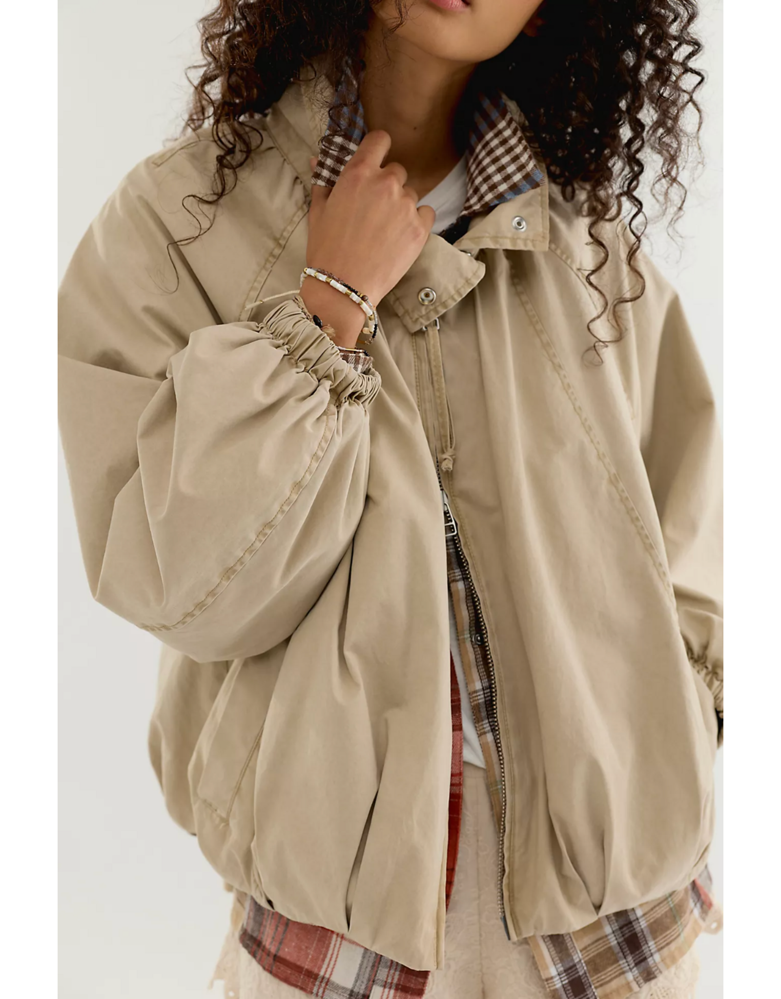 Free people Free People - Chelsea Funnel-Neck Jacket (Oatmeal)