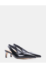 Steve Madden Steve Madden - Carmen Faux Leather Patent Slingback Pump (Black)