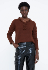 Wild Pony Wild Pony - Jumper with Mini Ruffles (Brown)