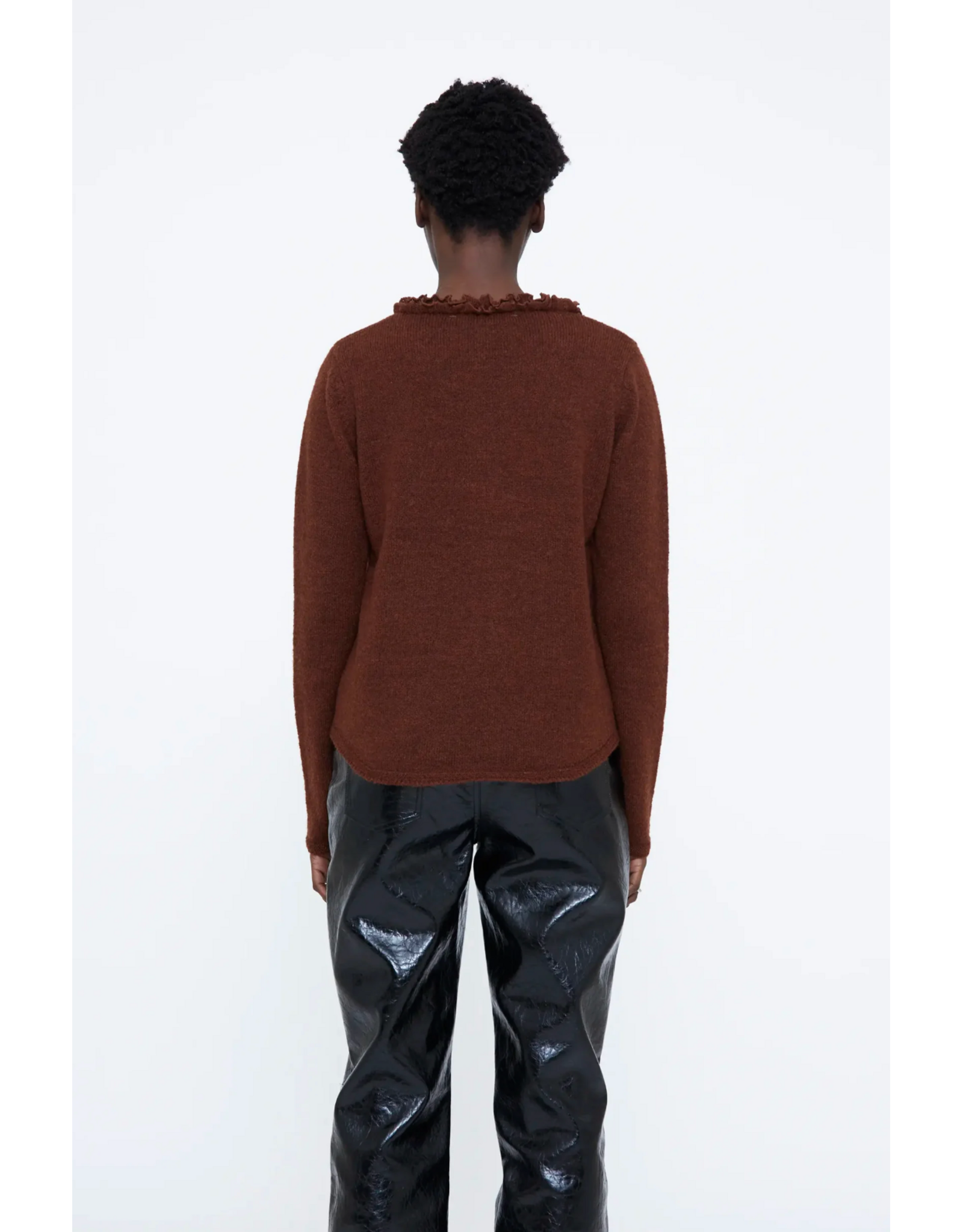 Wild Pony Wild Pony - Jumper with Mini Ruffles (Brown)