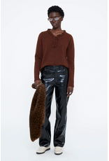 Wild Pony Wild Pony - Jumper with Mini Ruffles (Brown)