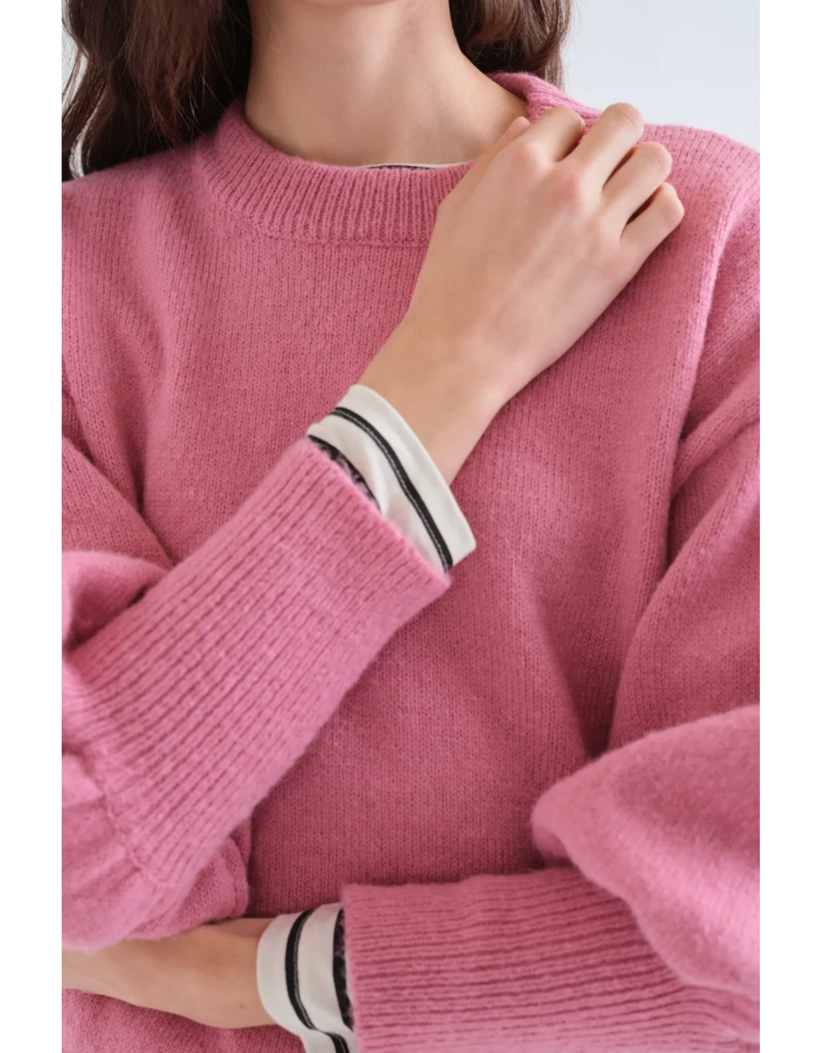 Compania Fantastica Compania Fantastica - Fancy Sleeve Jumper (Pink)