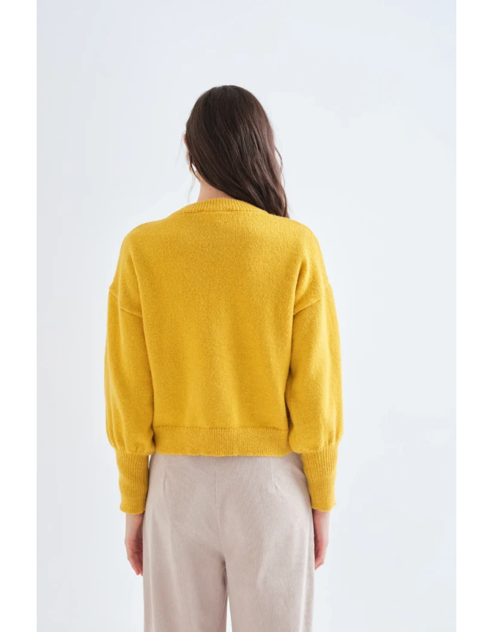 Compania Fantastica Compania Fantastica - Fancy Sleeve Jumper (Yellow)