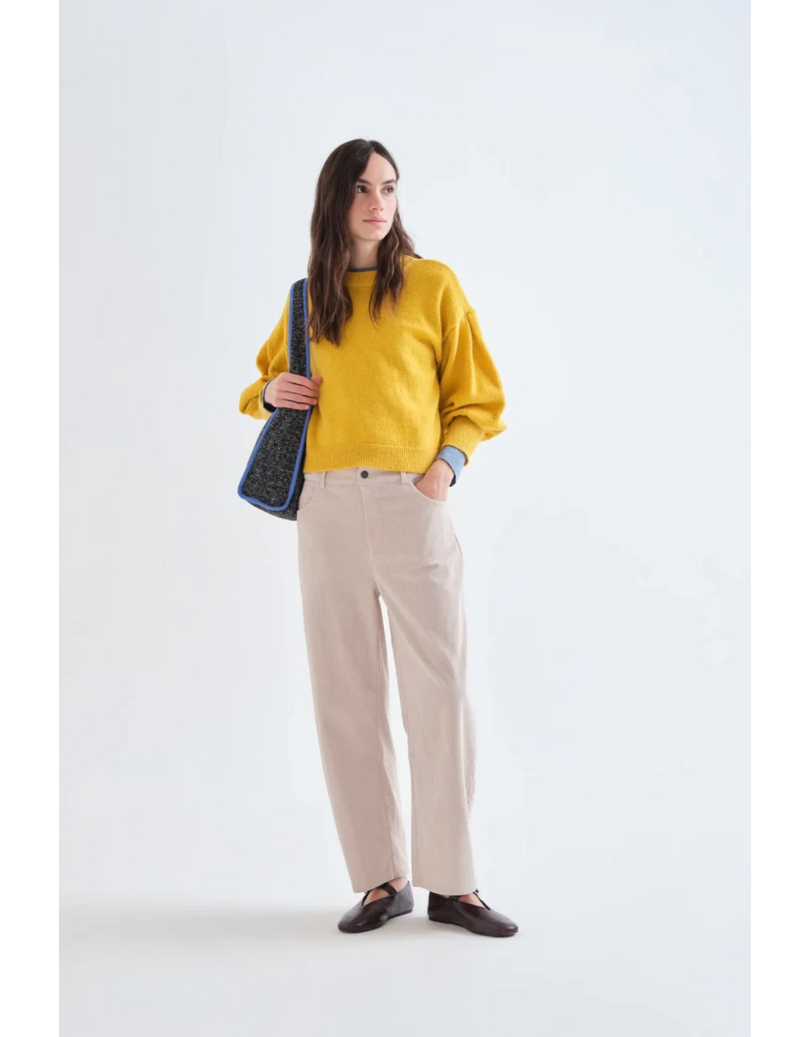 Compania Fantastica Compania Fantastica - Fancy Sleeve Jumper (Yellow)