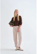 Compania Fantastica Compania Fantastica - Heart Button Cardigan (Brown)