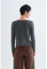 Compania Fantastica Compania Fantastica - Heart Button Cardigan (Grey)