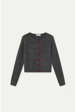 Compania Fantastica Compania Fantastica - Heart Button Cardigan (Grey)