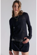 Free people Free People -  Delilah Long Sleeve Top (Black)