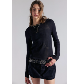 Free people Free People -  Delilah Long Sleeve Top (Black)