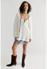 Free people Free People -  We The Free Montreal Oversized Thermal Henley (Clean Ivory)