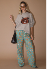 Bailey Rose Brown Bear Graphic Knit Pullover (Oatmeal)