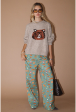 Bailey Rose Brown Bear Graphic Knit Pullover (Oatmeal)