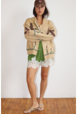 Bailey Rose Knit Zip Cardigan (Mallard - Tan)
