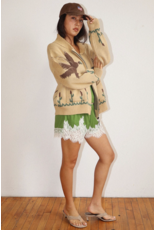 Bailey Rose Knit Zip Cardigan (Mallard - Tan)