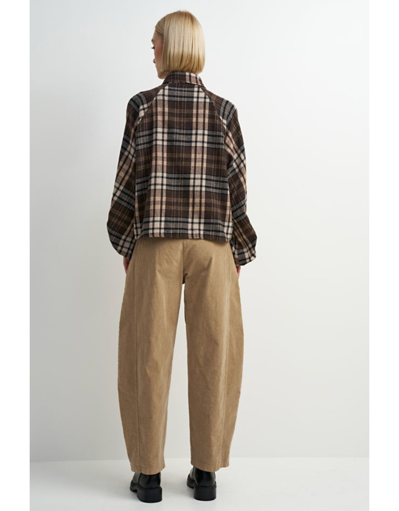 Astrid Astrid - Cowboy Couture Corduroy Barrel Pant (Camel)