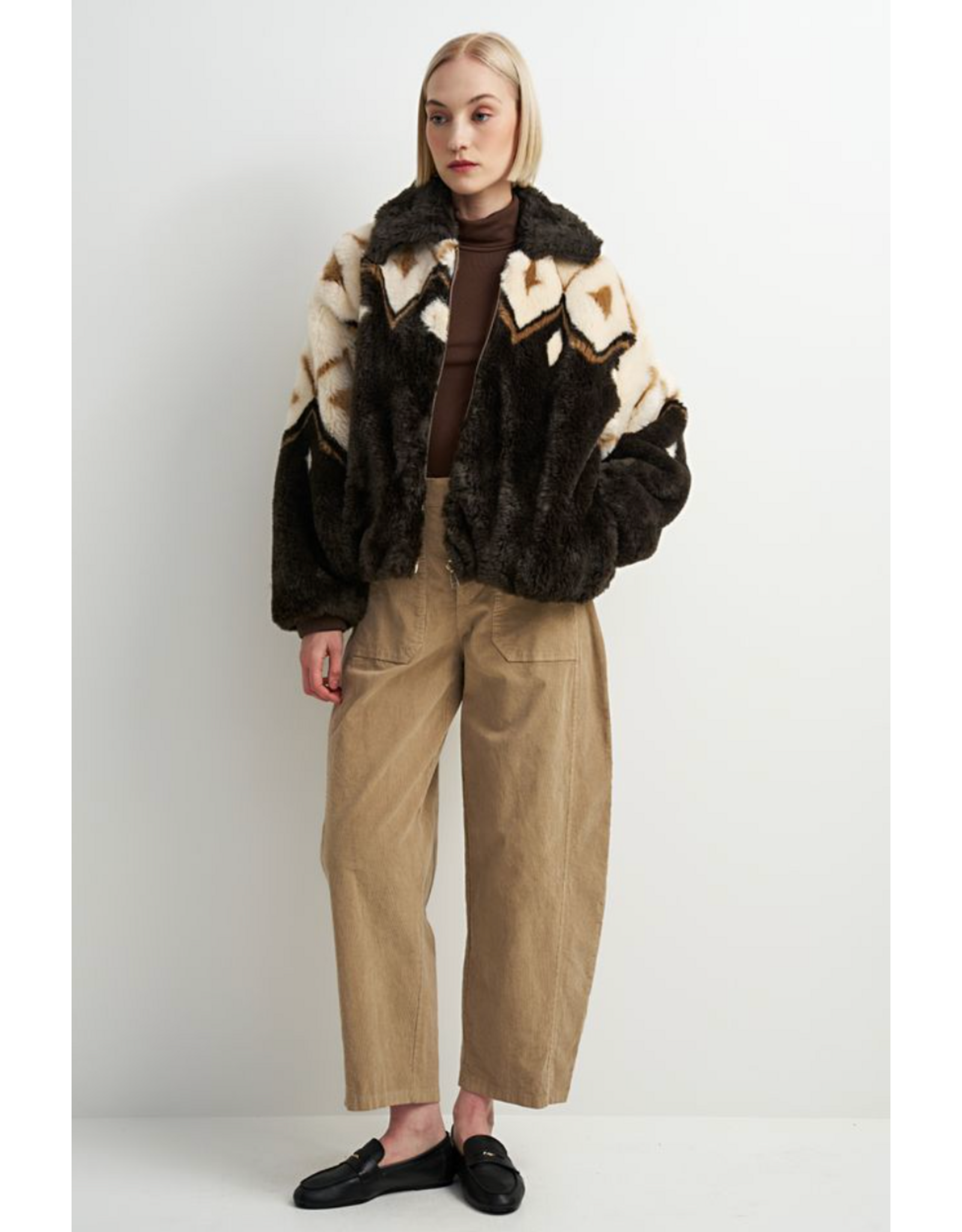 Astrid Astrid - Cowboy Couture Corduroy Barrel Pant (Camel)