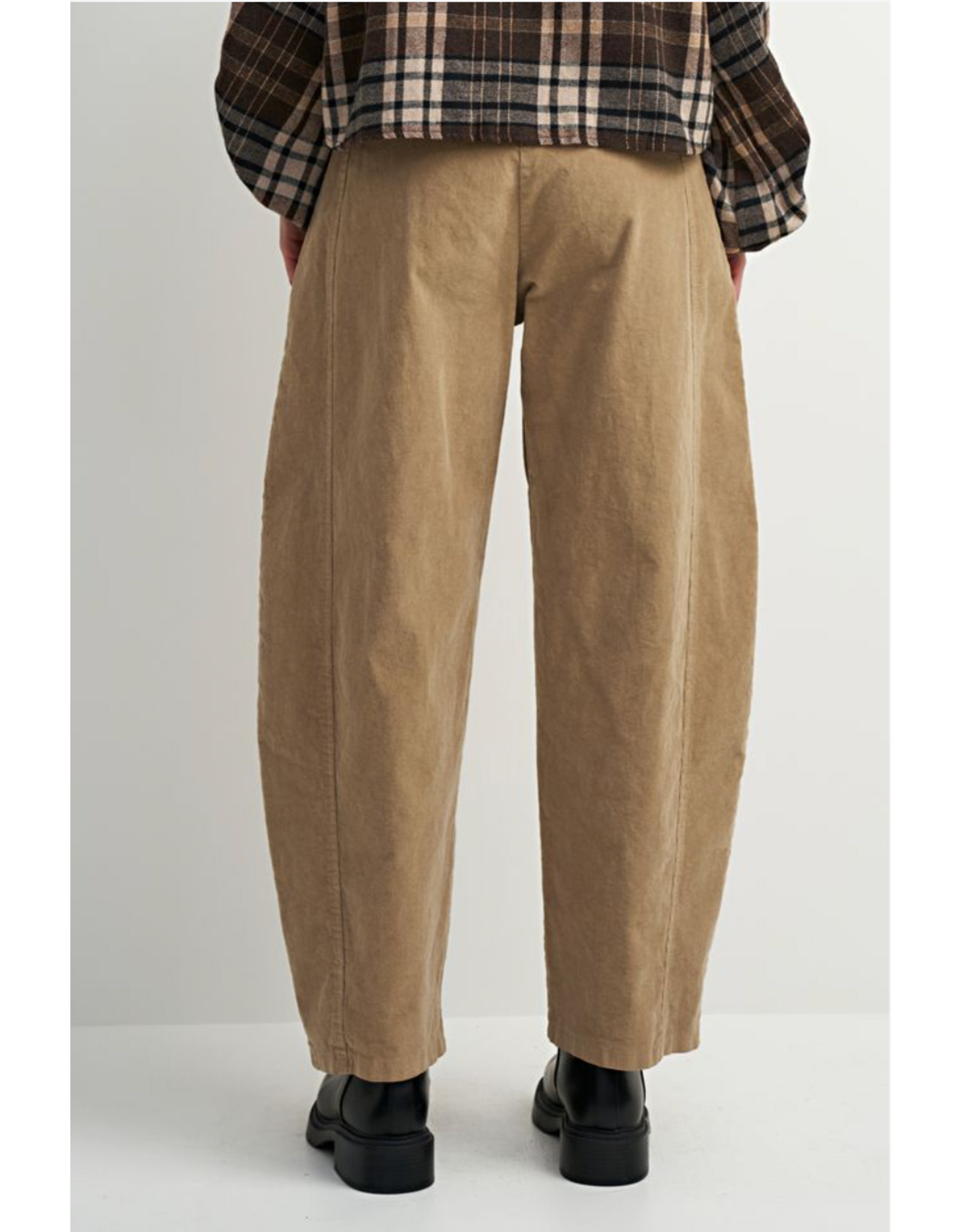 Astrid Astrid - Cowboy Couture Corduroy Barrel Pant (Camel)
