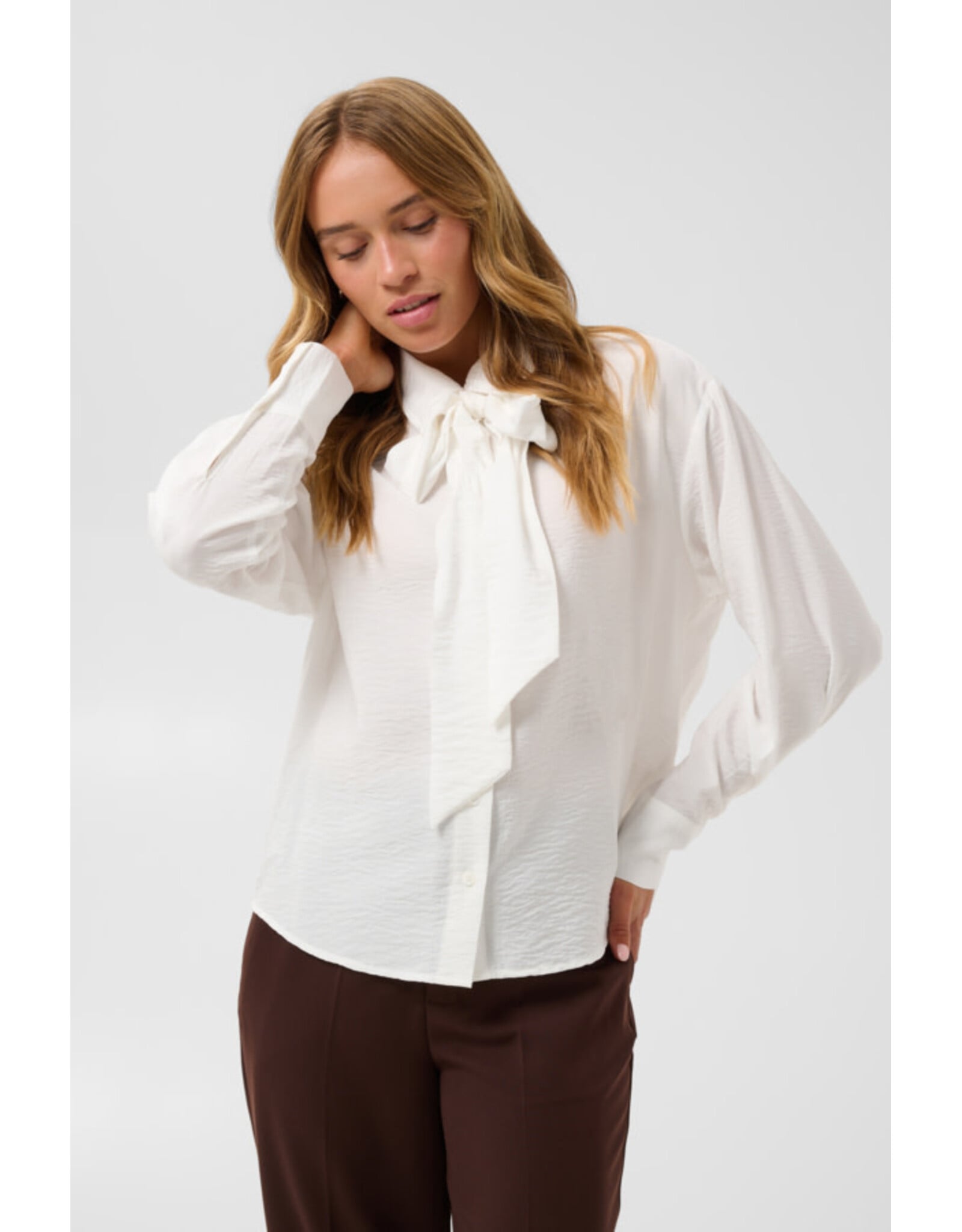 Kaffe Kaffe - Gilda Blouse (Chalk)