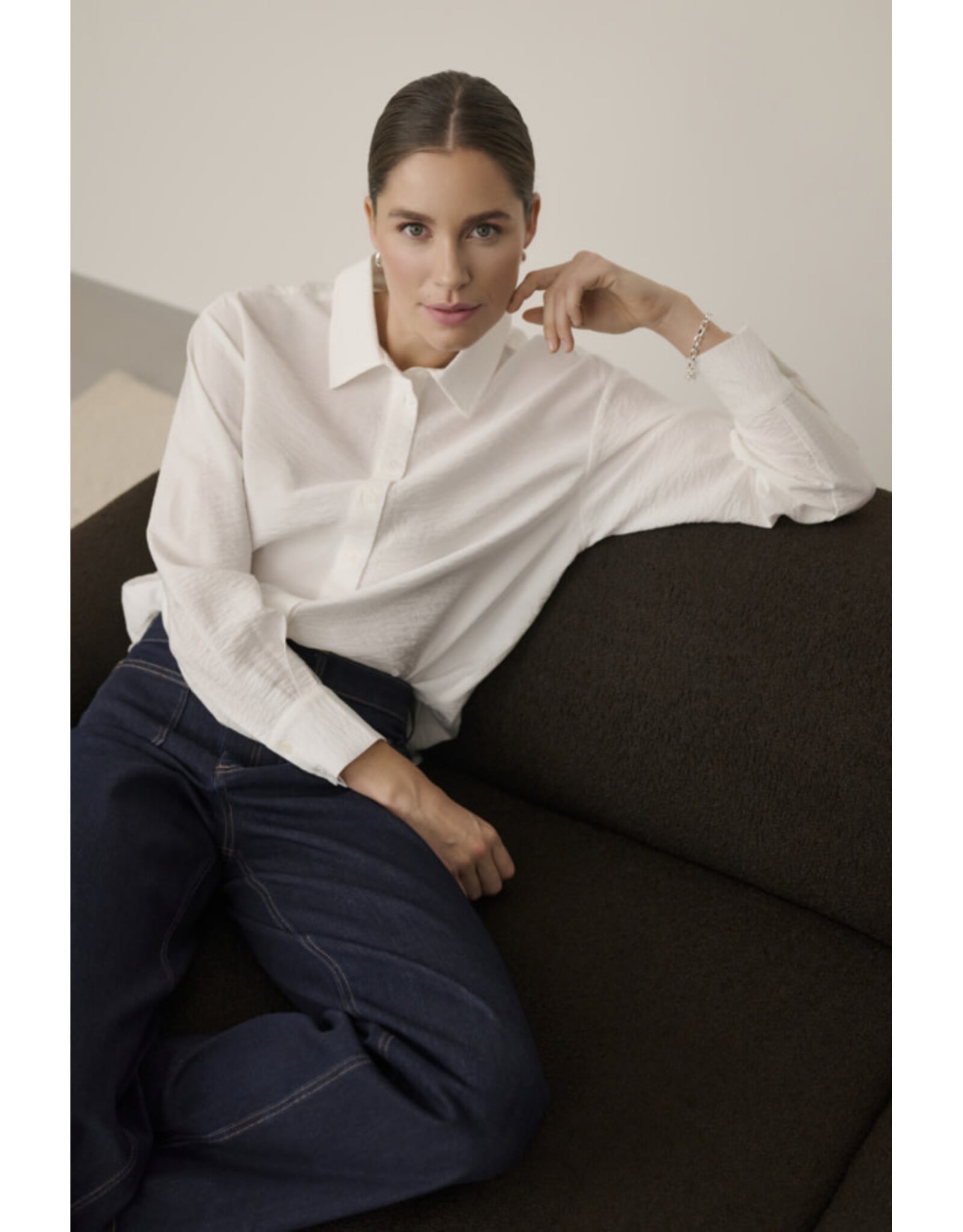 Kaffe Kaffe - Gilda Blouse (Chalk)