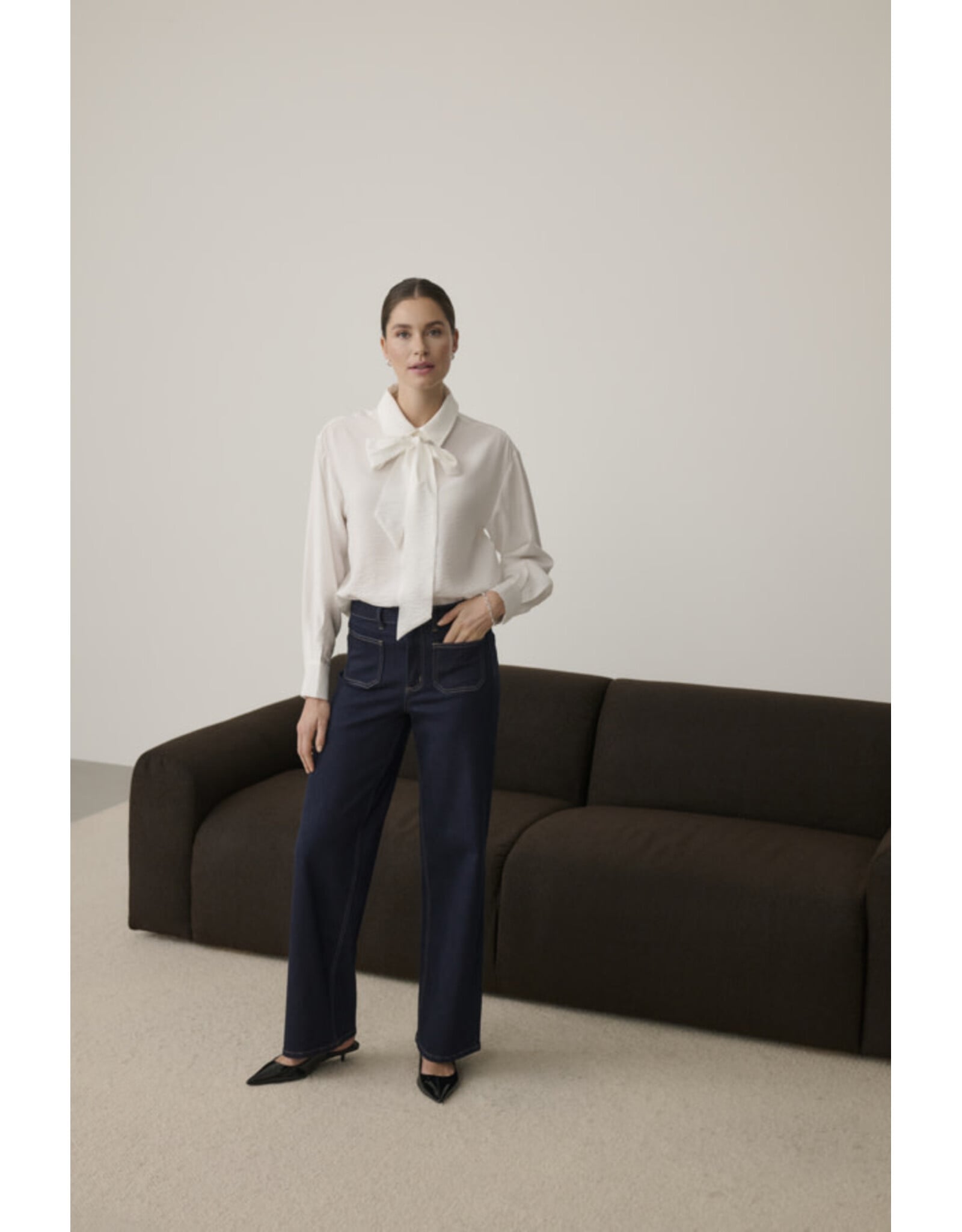Kaffe Kaffe - Gilda Blouse (Chalk)