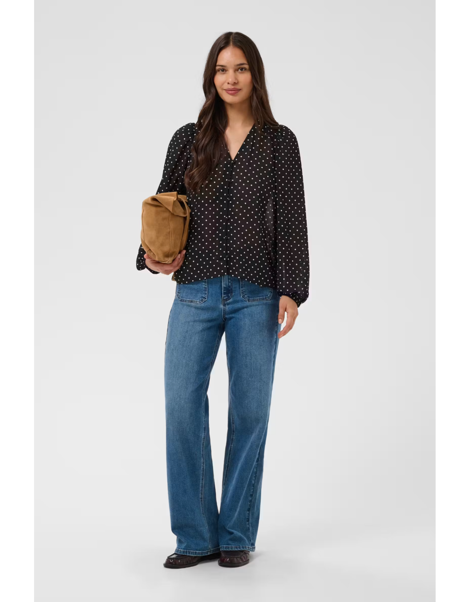 Kaffe Kaffe - Mindy Blouse (Black / White)