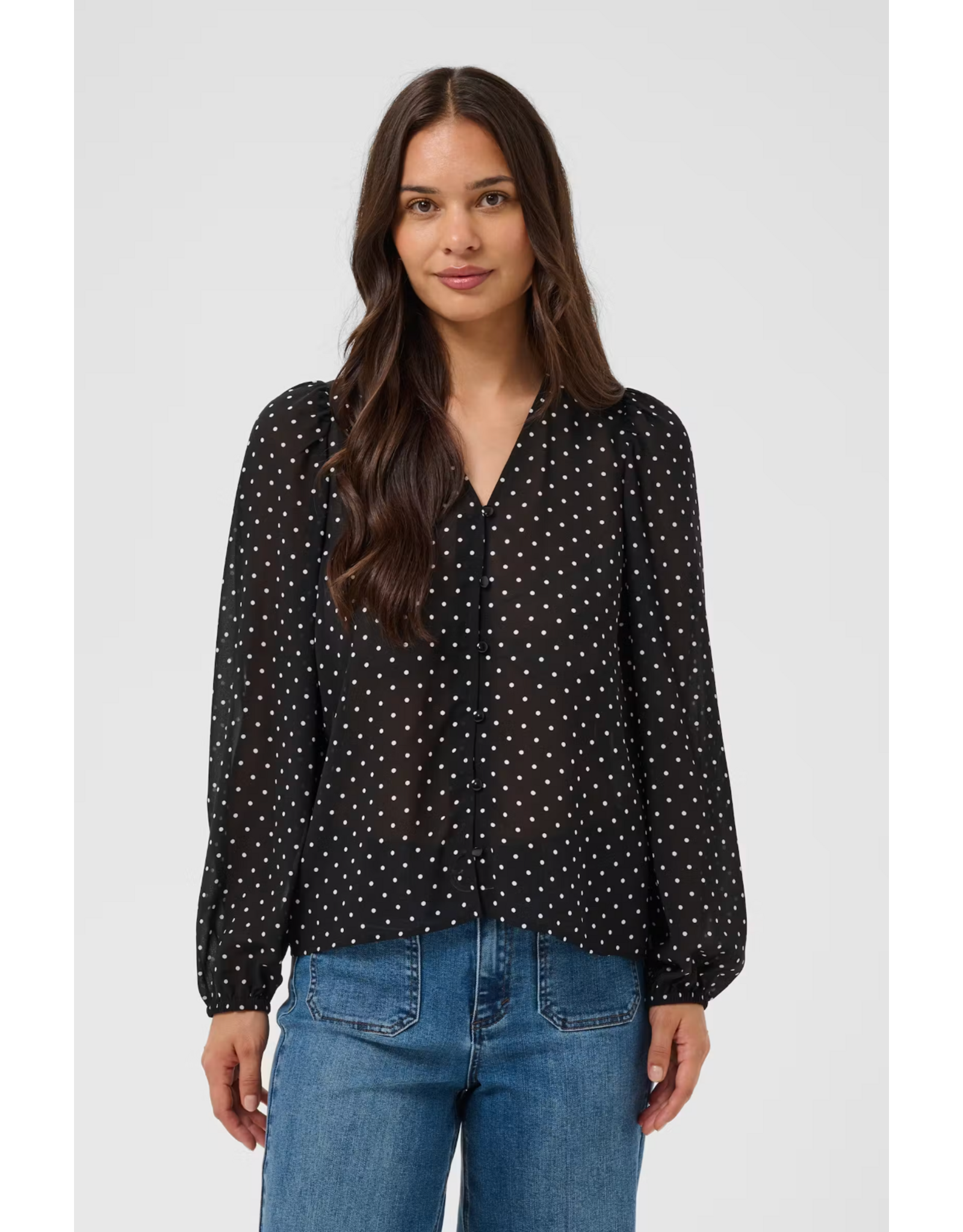 Kaffe Kaffe - Mindy Blouse (Black / White)