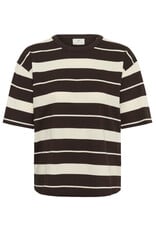 Kaffe Kaffe - Winny Striped Tee (Coffee Bean)