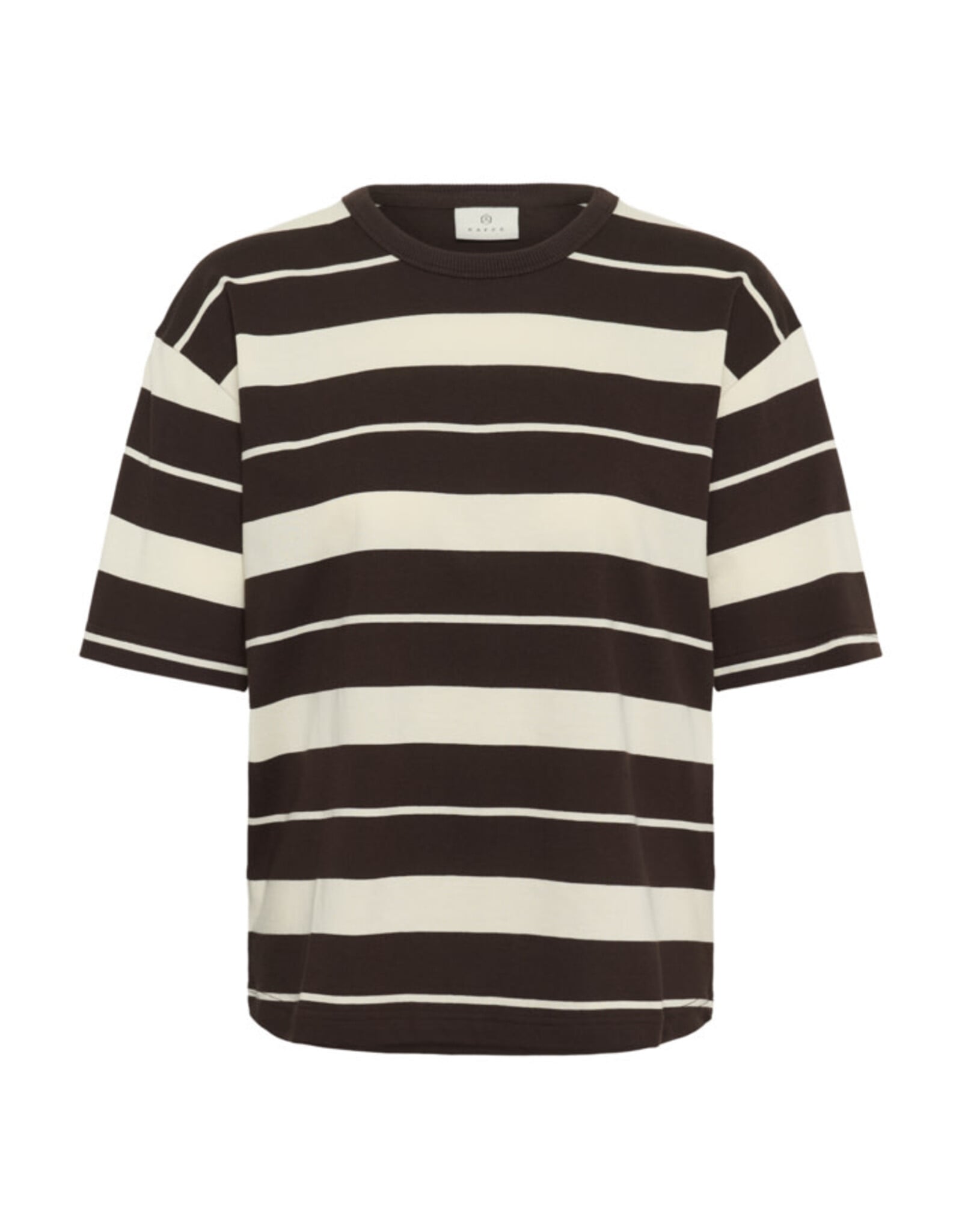 Kaffe Kaffe - Winny Striped Tee (Coffee Bean)