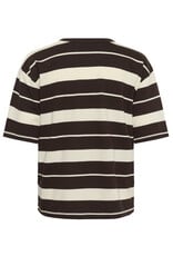 Kaffe Kaffe - Winny Striped Tee (Coffee Bean)