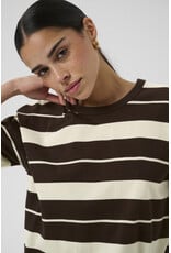 Kaffe Kaffe - Winny Striped Tee (Coffee Bean)
