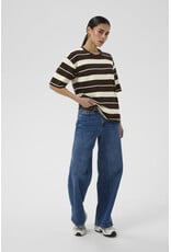 Kaffe Kaffe - Winny Striped Tee (Coffee Bean)