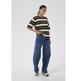 Kaffe Kaffe - Winny Striped Tee (Coffee Bean)