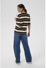 Kaffe Kaffe - Winny Striped Tee (Coffee Bean)