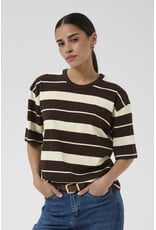 Kaffe Kaffe - Winny Striped Tee (Coffee Bean)