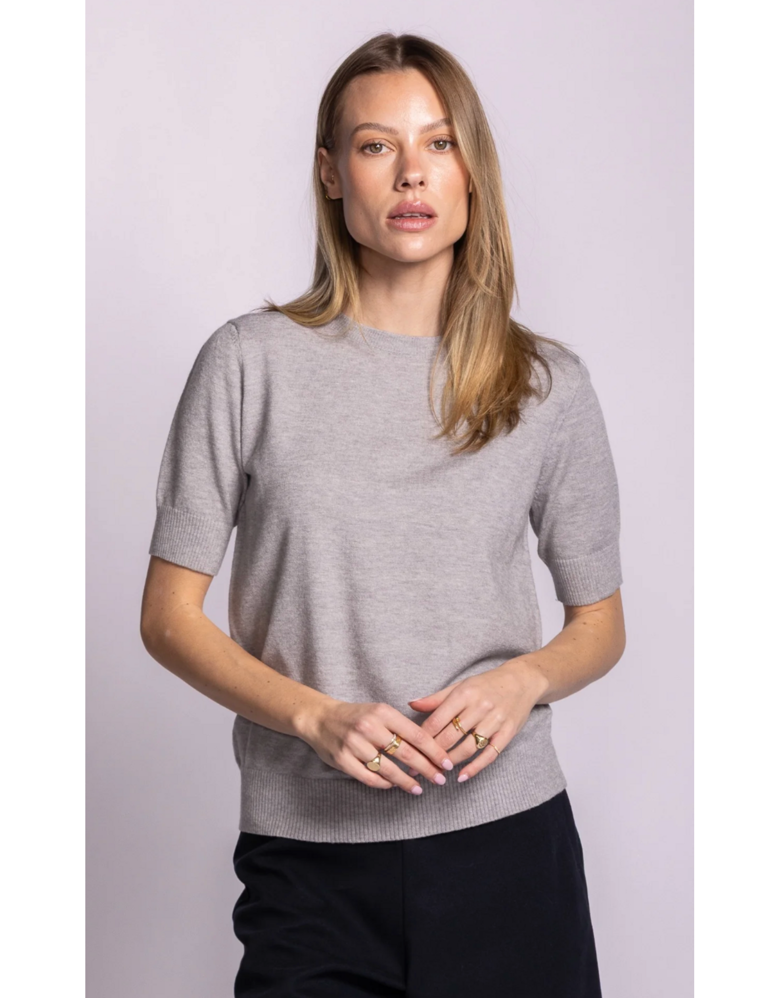 Pink Martini Pink Martini - Sandy Sweater (Light Grey)