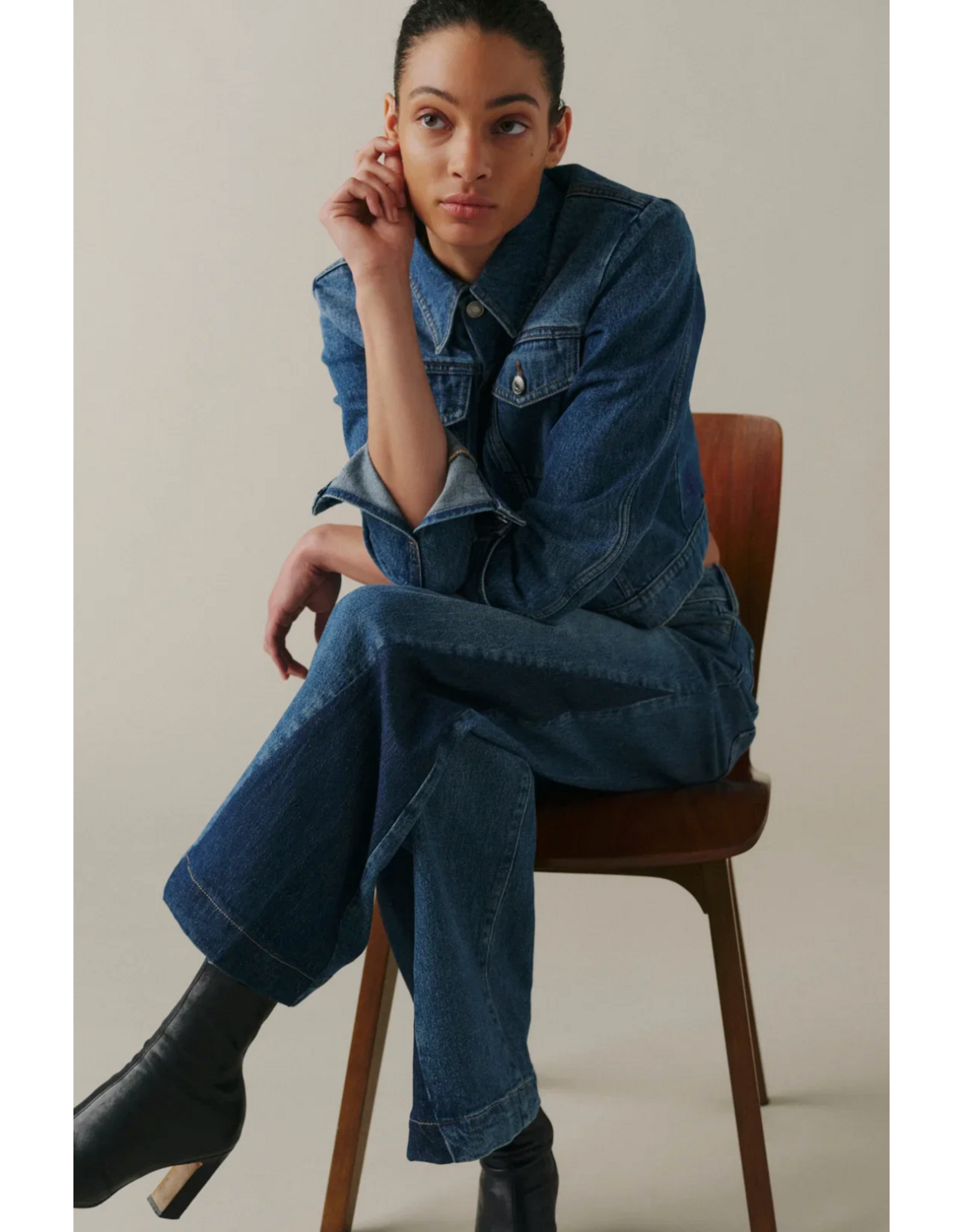 WARP + WEFT WARP + WEFT - NCE Wide Leg Jean (Split Rinse)