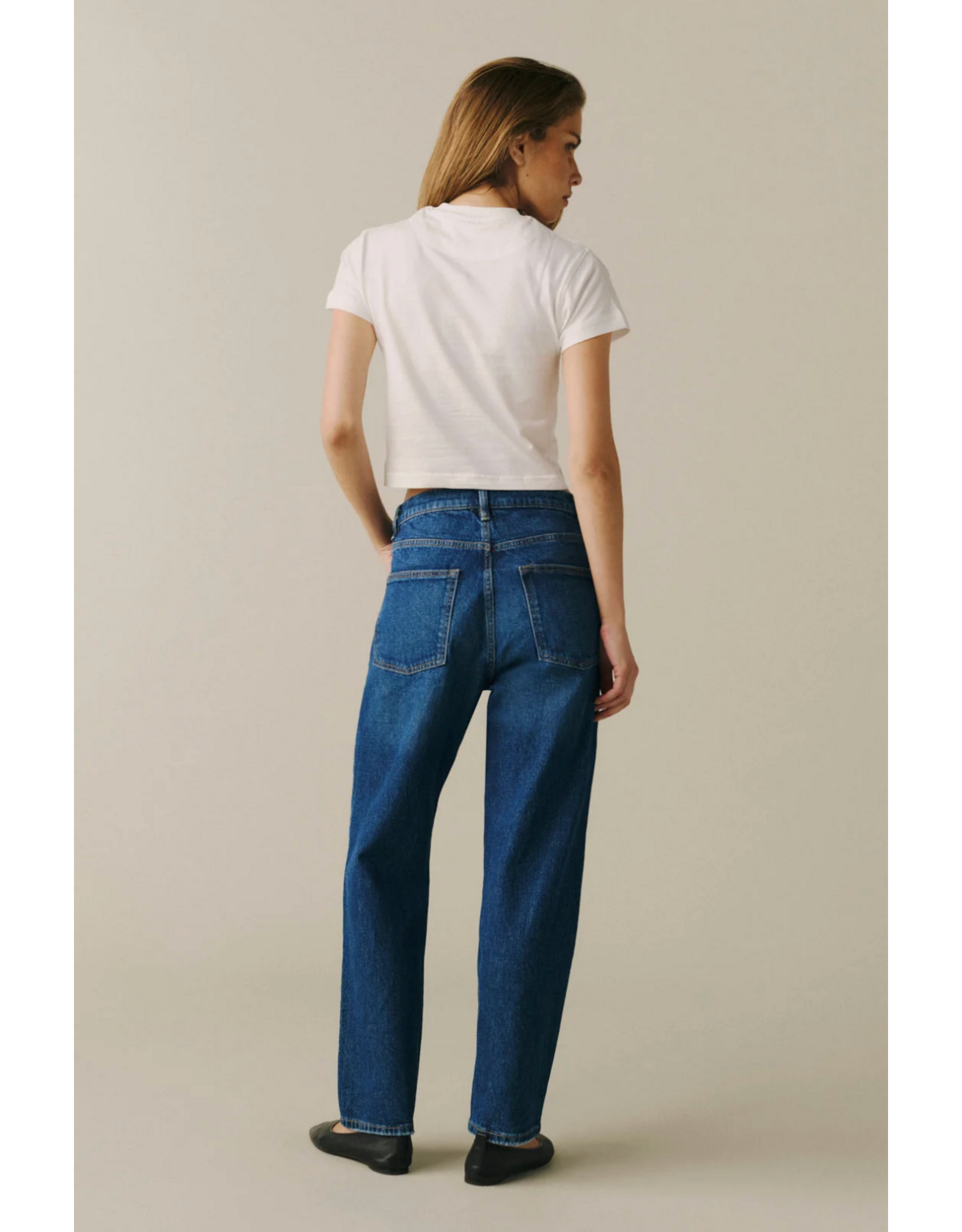 WARP + WEFT WARP + WEFT - San Low Slung Boyfriend Jean 28" (Settle Down)