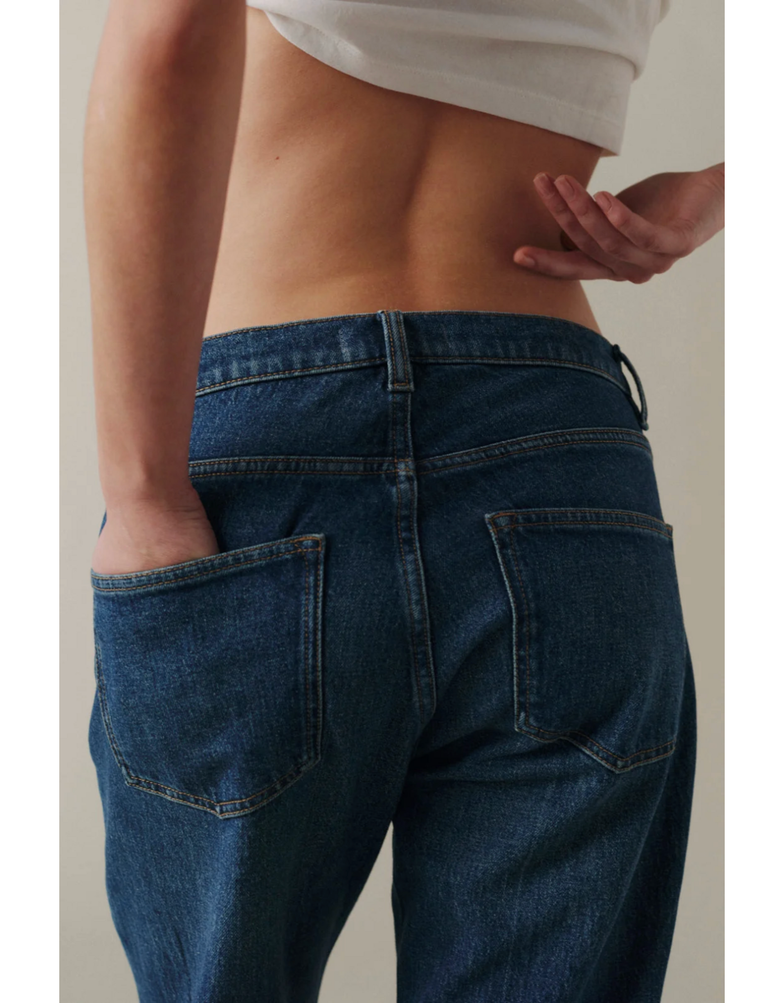 WARP + WEFT WARP + WEFT - San Low Slung Boyfriend Jean 28" (Settle Down)