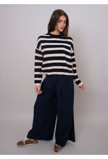 RD Style RD Style - Maheen Long Sleeve Crew Neck (Navy - Beige)