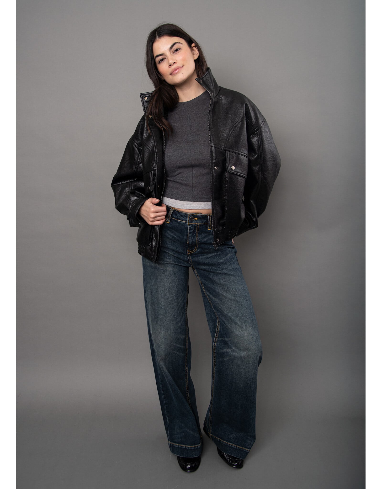 RD Style RD Style - Mirana Faux Leather Jacket (Black)