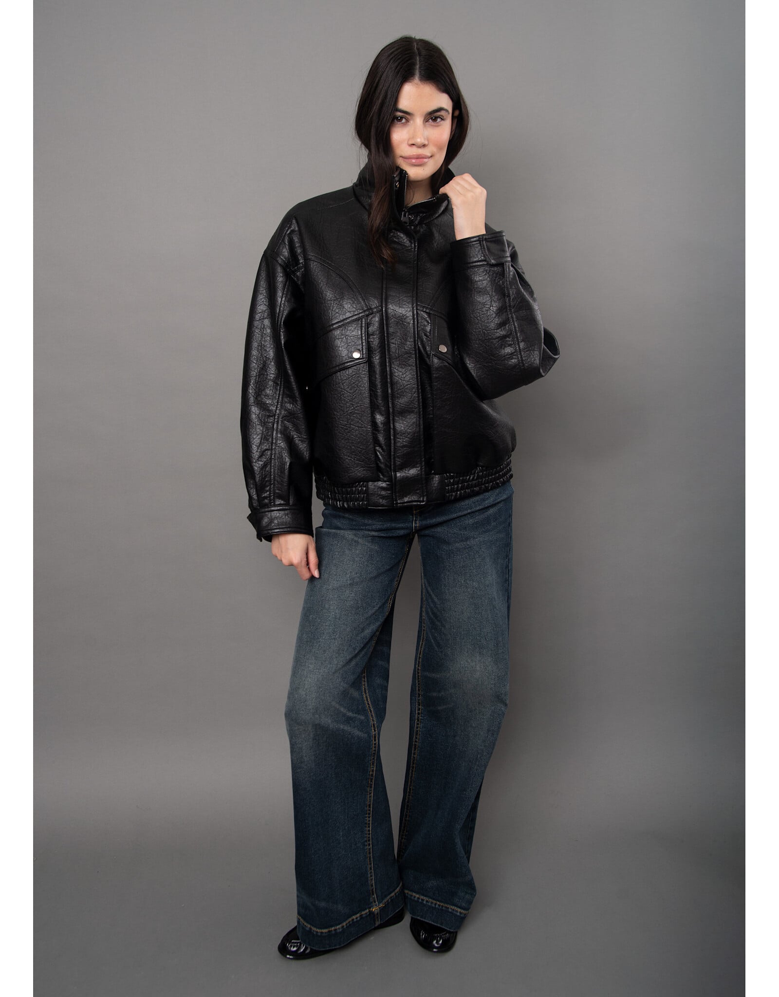 RD Style RD Style - Mirana Faux Leather Jacket (Black)