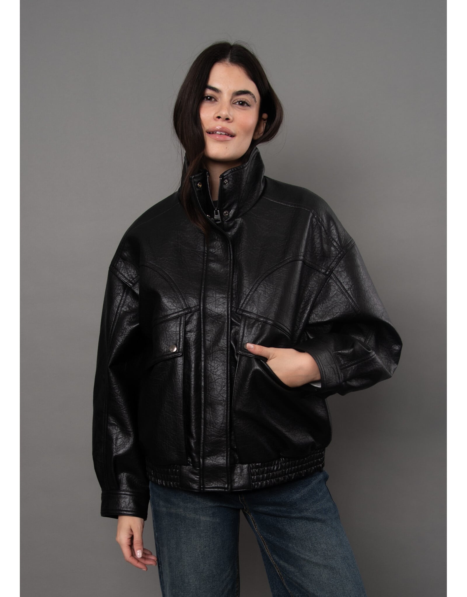 RD Style RD Style - Mirana Faux Leather Jacket (Black)